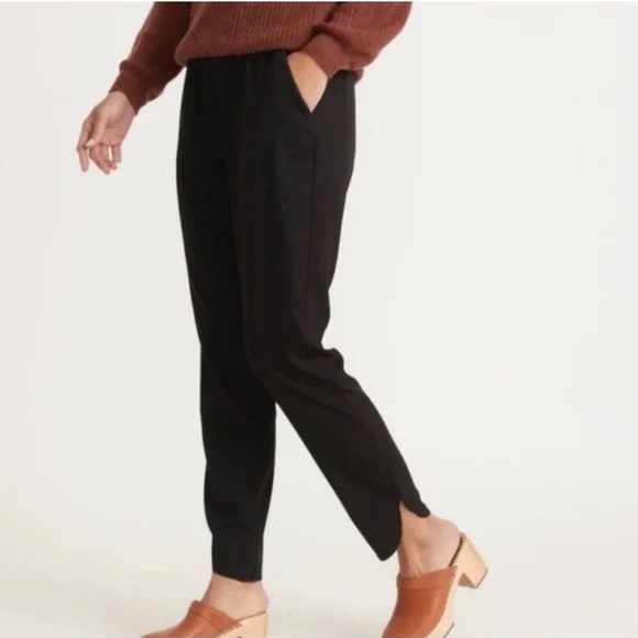Marine Layer Allison Tencel Black Pant - Picture 3 of 11